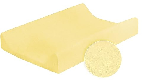 Drap pour matelas à langer avec bords surélevés en tissu éponge 70x50 cm (Jaune)