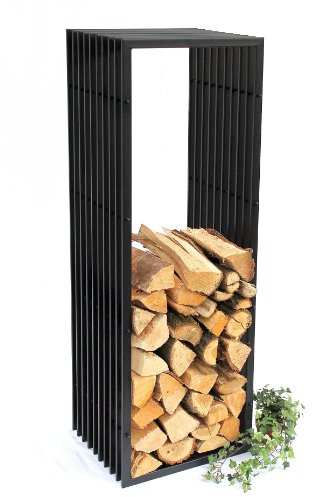 DanDiBo Etagère Bois de cheminée D-Style 150cm Porte Bois de Chauffage 10105 Corbeille Bois Porte Bois de cheminée Etagère en Bois