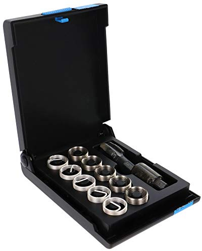 VÖLKEL Gewinde-Reparatur-Satz Lambdasondengewinde M18 x 1,5 | 5EB | HexTap LS + LSN | 5 LS Gewindeeinsätze INCONEL X750 + 5 LS Gewindebuchsen | Kunststoff-Kassette