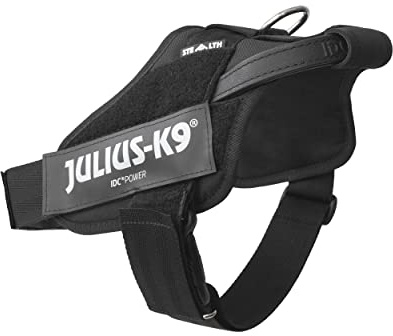 Julius-K9, IDC Stealth Powergeschirr mit Cobra-Schnallen, Größe: L/1, schwarz