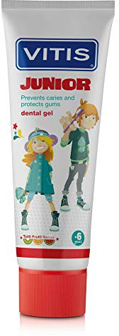 VITIS® Junior Gel Dentifricio - Cura Completa per Bambini dai 6 ai 12 Anni, 100ml