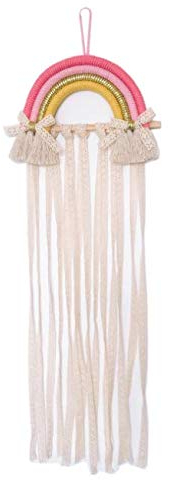 GOODCHANCEUK Regenbogen-Haarspangenhalter für Mädchen – Dekoration zum Aufhängen an der Wand und Baby-Haarschleife…