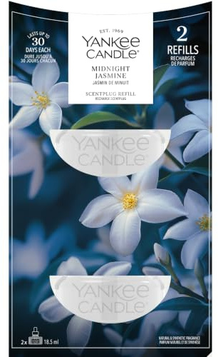 Yankee Candle Ricarica Scent Plug | Midnight Jasmine | Per spazi piccoli e medi | Fragranza duratura
