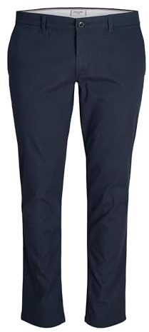 JACK & JONES Mens Dave Chino Plus Size Pants Navy Blazer 48W / 32L