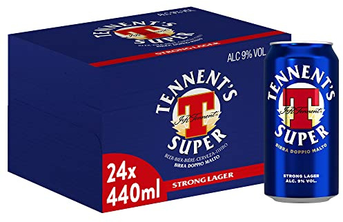 Tennent's Super Birra Lattina, Pacco da 24 x 44 cl