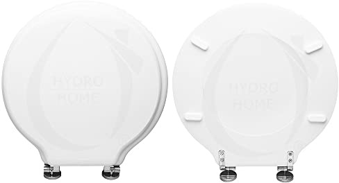 HYDRO HOME Tavoletta Wc STARCK 1 DURAVIT Compatibile, Copriwater In Legno Rivestito Con 2 mm Di Resina, Tavoletta Wc Con Cerniere Fissaggio Dall'Alto MADE IN ITALY