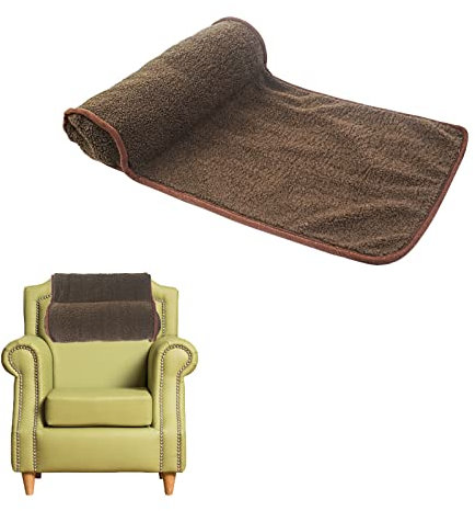 Xikangshun 55×35cm Neck Pillow for Recliner Head Pillow, Hanging Recliner Neck and Head Pillow, Large Neck Roll Recliner Head Travel Pillow for Car/outdoor Chair and Sofa (Brown, 1Pack)