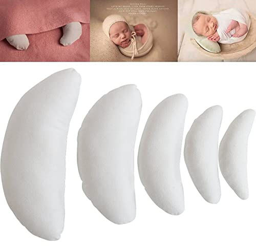 Ericetion Newborn Photography Posing Pillows - Essential Moon-shaped Prop Accessories for Home Decoration (5 Pcs/set)