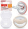 NUK MommyFeel Baby Dummy | 0-9 Months | Breastfeeding Friendly Soothers | BPA-Free Silicone | Blush & Sandstone | 2 Count