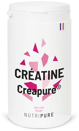 Nutripure | Créatine Monohydrate Poudre Creapure® 100% Pure | Neutre | Vegan | Augmentation Force Musculaire | Idéale pour les Sports Intensifs et la Musculation | 150 gélules |Fabriqué en Allemagne