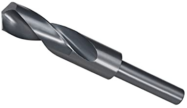CoCud Reduzierter Schaft Bohrer 21mm Schneid Schneide 1/2 Schaft Nitrid Beschichtet Schnellarbeitsstahl 6542 Spiralbohrer - (Anwendung: für Edelstahl Stahl Metall Holz)