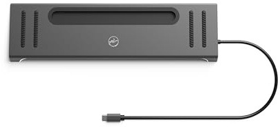 Mobility Lab - Dock USB-C 12 en 1-2 HDMI, 4 Puertos USB 3.0, Ethernet, Puerto Jack, Lector de Tarjetas SD y Micro SD - 2 Pantallas adicionales - Velocidad rápida de Internet 10/100/1000Mbps y HDMI