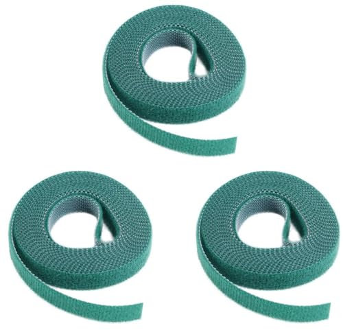 Kopida Cordel verde para plantas, 3 rollos de cordel de jardín verde, lazos de nailon para plantas, gancho de jardín, soporte de envoltura de caña de bambú, accesorios de bricolaje para el hogar y