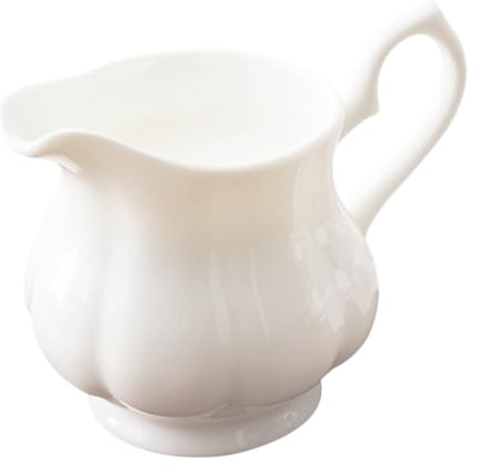 LIFKOME Lechera De Cerámica Para Leche Recipiente De Porcelana Utensilios De Cocina Para Servir Leche Casa