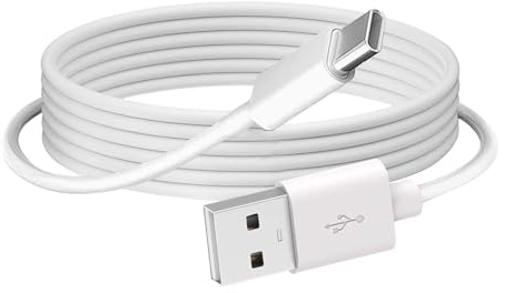 6ft 15 Car Data Cord USB A to USB C Cable for iPhone 16e 17 Air 16 15, 16 15 Pro Max,16 15 Plus iPad 10th Gen iPad Pro 12.9/Air 13,5th Gen/4th Gen Mini 6th Gen Charger Cord CarPlay Charging White