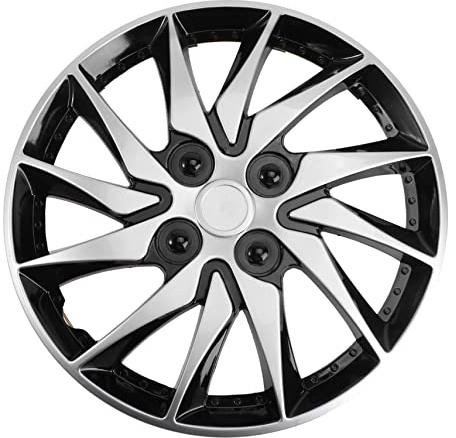 Enjoliveur De Roue 14 Pouces Noir En Pp Pour Voiture Protection Contre Les Rayures Installation Facile Accessoire Compatible Avec Plusieurs ModèLes