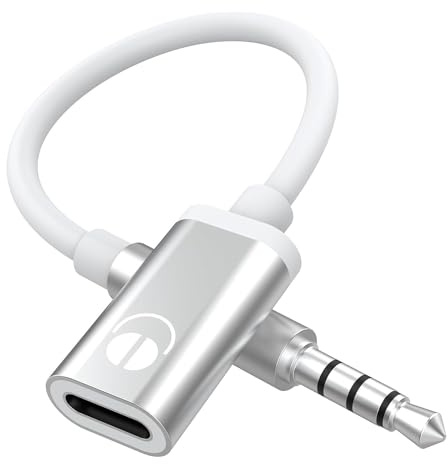 Brensty 3.5mm Male to Type C Female Audio Cable Cord, Analog Audio Jack Headphone Audio Adapter for MP3 Player Laptop
