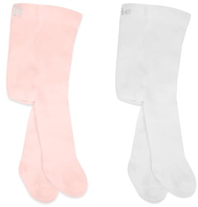 bistyle Collant per Bambine Morbidi | Leggings in Cotone Biologico per Bambini Collant per Neonati | Collant Caldi per Bambine Comodi 2 Pezzi, 6-12 Mesi