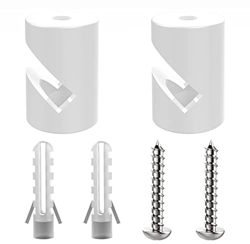 OASHISU Decentratore a V da Soffitto per Cavi Elettrici [2 PEZZI,BIANCO, ABS], Decentratore Cavo Elettrico, Decentratore a Soffitto, Decentratore Lampadario, Gancio da Soffitto o Parete, Fermacavo