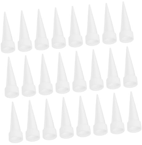 PHENOFICE 100stücke Kleber Dichtungsschutzkappen Dichtungstube-schutzkappen Dichtungstube-spitzen Dichtungsdüsen-spitzen Dichtungswerkzeug Dichtungswerkzeuge Dichtungs-finishing-werkzeug