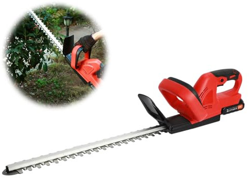 Cordless Hedge Trimmer 21V, Electric Hedge Clipper with 51cm Blade for Trimming Hedges, Shrubs, and Bushes – Lightweight Gardening Tool with Rechargeable Battery