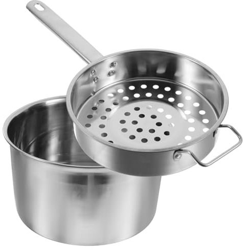 Ciieeo Stainless Steel Cold Shrimp Colander Large Colander Strainer Spoon for Noodle Home Accessory Cooking Tool
