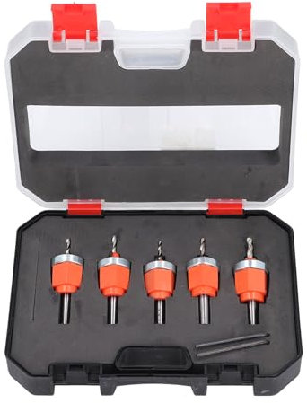 Juego de Brocas Avellanadoras Ajustables, 5 uds., Tornillo Autorroscante, Broca Cónica, Brocas Avellanadoras para Enrutador, 2, 8, 3, 2, 3, 5, 4mm