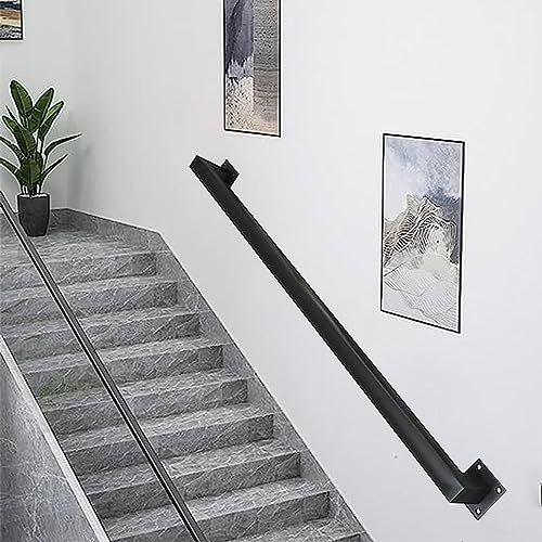 Corrimano industriale della scala del tubo del ferro del metallo, corrimano fissati al muro resistenti della scala per uso dell'interno