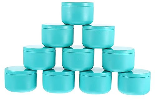 LALAFINA 12pezzi Vasetti in Latta Per Candele Piccoli Contenitori Per Candele Fai Da Te Barattoli Per Artigianali Per Conservare Spezie Lotion e Progetti Di Creatività