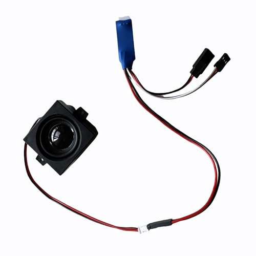 NexaPart RC-Zubehör RC Dieselmotor-Simulations-Soundmodul, 5–8,4V-Eingang, 2W Kleiner Hornlautsprecher for ferngesteuertes Auto, Boot, Flugzeug, DIY-Modell(with Big Horn)