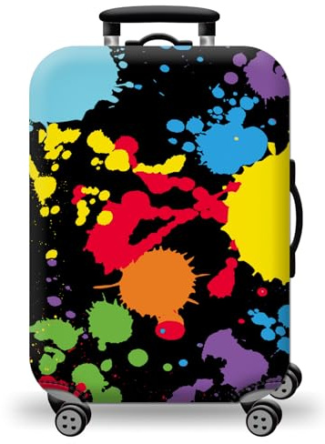 wxlmom Kofferschutzhülle XL Farbpigment Waschbar,Suitcase Cover Für Kinder Und Erwachsene,Elastischer Spandex-Koffer-Protector,Koffer-Abdeckungen