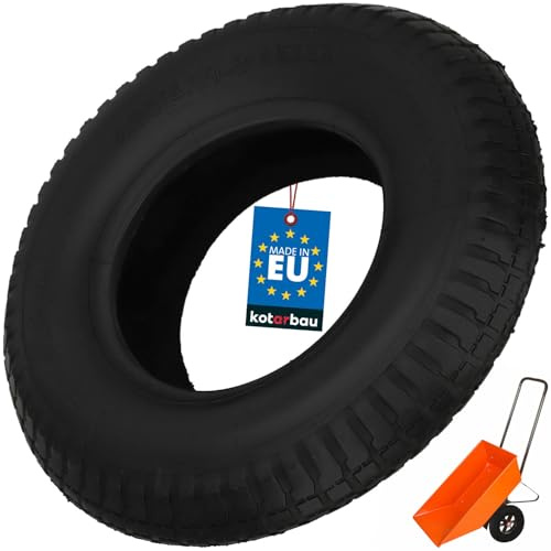KOTARBAU Ruota di ricambio per carriola a 6 strati, in gomma piena, per carriola o carrello, resistente e durevole, per uso intensivo.