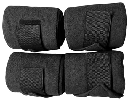 Pferdebein-Bandagen – 4 Stück Schutz für die vorderen Gliedmaßen | Zubehör, weich, elastisch, Reiten, Vorderbandage für Reiten, Training, Wettbewerb, Gehen im Freien