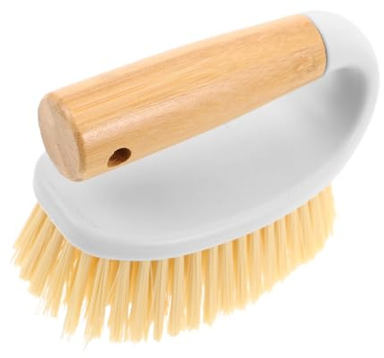 BESTYASH Brosse à Récurer avec Manche Brosse de Nettoyage pour Joints de Carrelage et Sols Outil Multifonction pour Salle de Bain Cuisine et Zones Difficiles Daccès pour Nettoyage