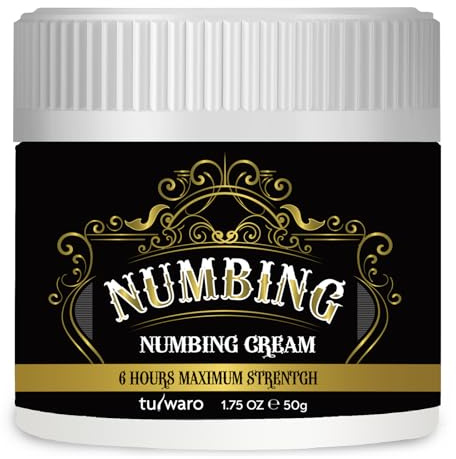 tuiwaro Numbing Cream Extra Strength: Relief Long Lasting & Fast-Absorbing with Emu Oil and Arnica — Non-Greasy 50 mL
