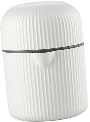 Toyvian Extracteur de Jus Manuel Portable en Plastique Blanc, Presse-agrumes Orange et Citron Facile à Utiliser Séparation du Jus et Pulpe, pour Camping et Voyage