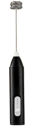 Mini frullatore elettrico for schiuma di latte, frullatore for caffè senza fili, sbattitore for uova portatile, utensili da cucina(Black-1pc)