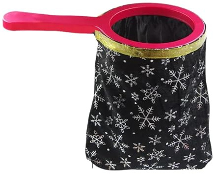 CoudarTitie Bolsa de Cambio Bolsa Reversible con Asa Giratoria Utilería Profesional para Diseño de Doble Capa Adecuada para Fiestas Cumpleaños Y, Patrón Negro