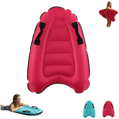 Generisch Aufblasbares Surfbrett für Kinder, Schwimmhilfe mit Griffen aus Oxford-Gewebe, Leichtes Kickboard zum Schwimmenlernen für Pool und Strand