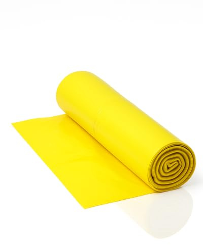 Blanc HYGIENIC Müllsäcke 120 Liter 38 my Gelb 250 Stück Typ 60 | Typ 60, 38 my, 10 Rollen à 25 Stück, 120 Liter, gelbe Ausführung zur sichtbaren Abfallorganisation