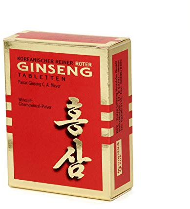 KGV Koreanischer Reiner Roter Ginseng, 60 Tabletten, je 300 mg Ginsengwurzel-Pulver