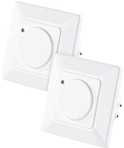 revolt Lichtschalter Bewegung: 2er-Set Automatische Lichtschalter mit Radar-Bewegungsmelder (Schalter Abschaltautomatik, Unterputz Bewegungsmelder, Lampe mit Bewegungs Melder)