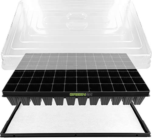 GREEN24 Hydroponik XL84 Zimmergewächshaus Pro mit automatischer Bewässerung für die Anzucht Zimmer Treibhaus Gewächshaus