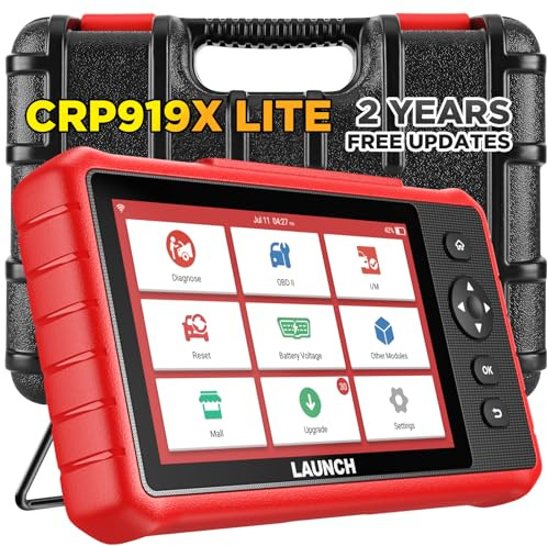 Launch CRP919X Lite Valise Diagnostic Auto Diagnostic Voiture | 32+ Service, Contrôle Bidirectionnel Valise Diagnostic Auto, AutoVIN & Rétroaction en Ligne, Mise à Jour de MX808S, CRP909E