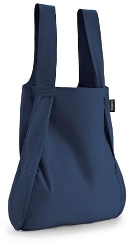 Notabag Original - Wasserabweisende, wiederverwendbare, faltbare Tasche und Rucksack (Navy Blue)