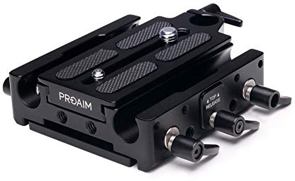 PROAIM 15mm Universell Snabbfäst Kamera Basplatta med Dovetail för DSLR- och Videokameror – Passar Standard Dovetail-plattor (QR-UD15)