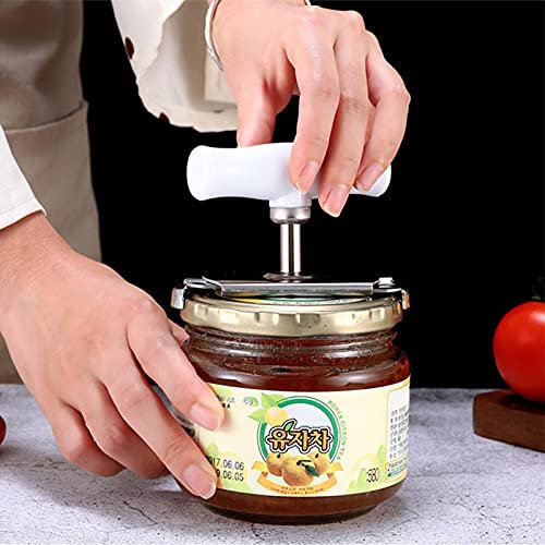 AllForYou Adjustable Manual Stainless Steel Easy Can Jar Opener 1-4 Inches Cap Lid Openers Tool Kitchen Gadgets Bottle Opener