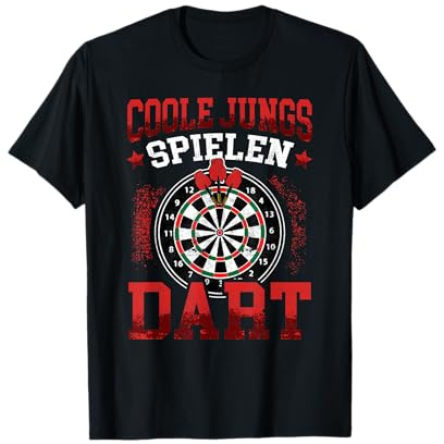 Darts Coole Jungs Spielen Dart Dartspieler 180 T-Shirt
