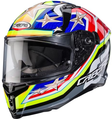 CABERG HELMET AVALON X TRACK BLACK/YELLOW FLUO/RED FLUO/BLUE S