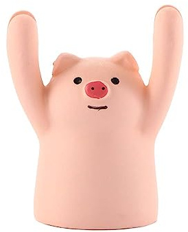 Memo-Ständer und Kartenhalter aus Kunstharz, Cartoon-Tierschwein, Schreibtisch-Dekoration für Zuhause und Büro